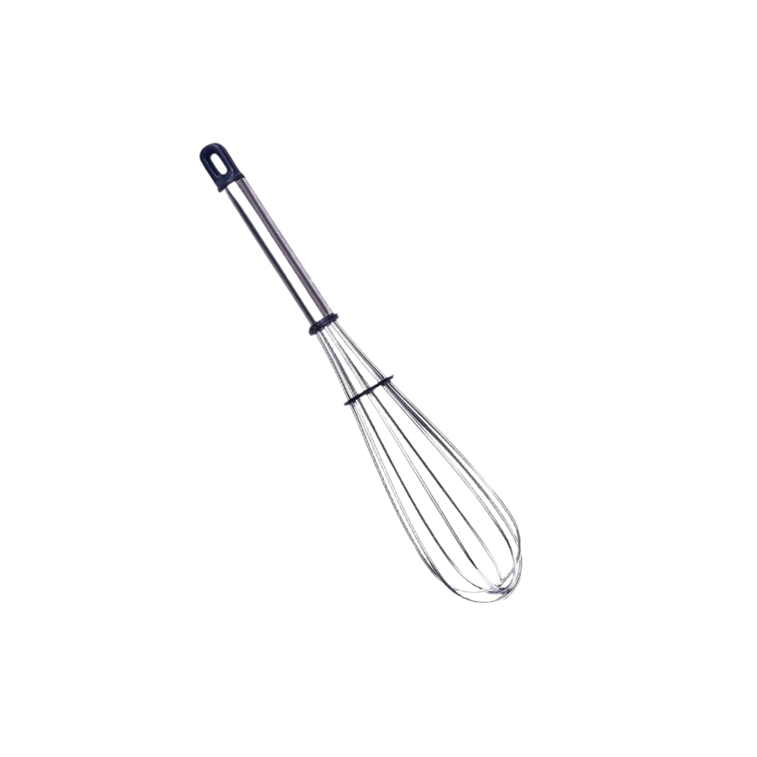 Whisk with fine stainless steel wires for efficient use Whisk with fine stainless steel wires for efficient use